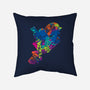 Splatter Girl-none removable cover throw pillow-dalethesk8er