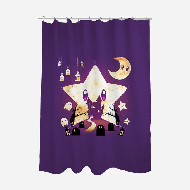 HalloweenStar-none polyester shower curtain-Vallina84