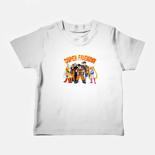 Super Anime Friends-baby basic tee-Gomsky