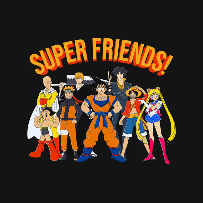 Super Anime Friends-none removable cover w insert throw pillow-Gomsky
