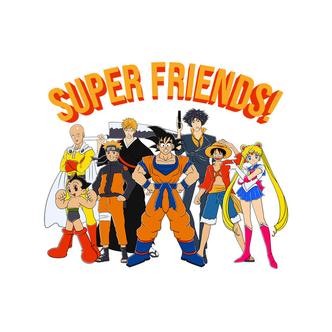 Super Anime Friends-none polyester shower curtain-Gomsky