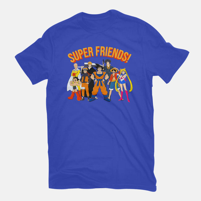 Super Anime Friends-womens basic tee-Gomsky