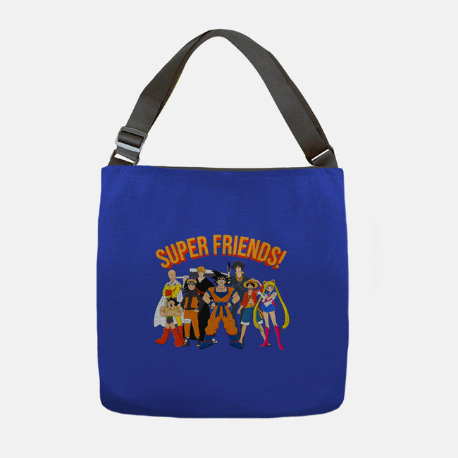 Super Anime Friends-none adjustable tote bag-Gomsky
