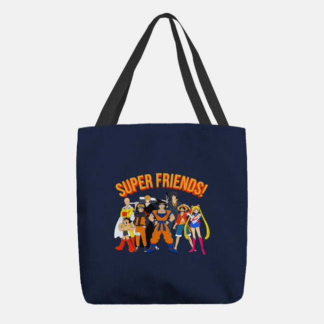 Super Anime Friends-none basic tote bag-Gomsky