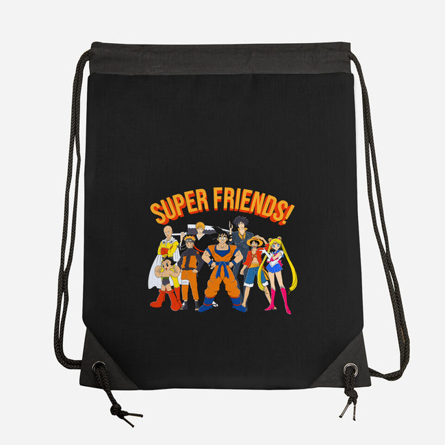 Super Anime Friends-none drawstring bag-Gomsky