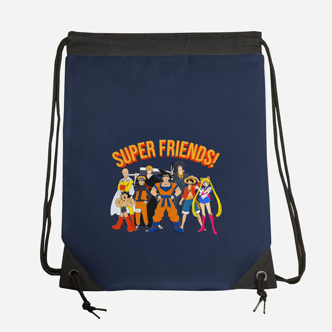 Super Anime Friends-none drawstring bag-Gomsky