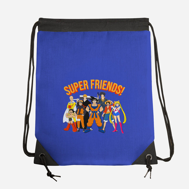 Super Anime Friends-none drawstring bag-Gomsky