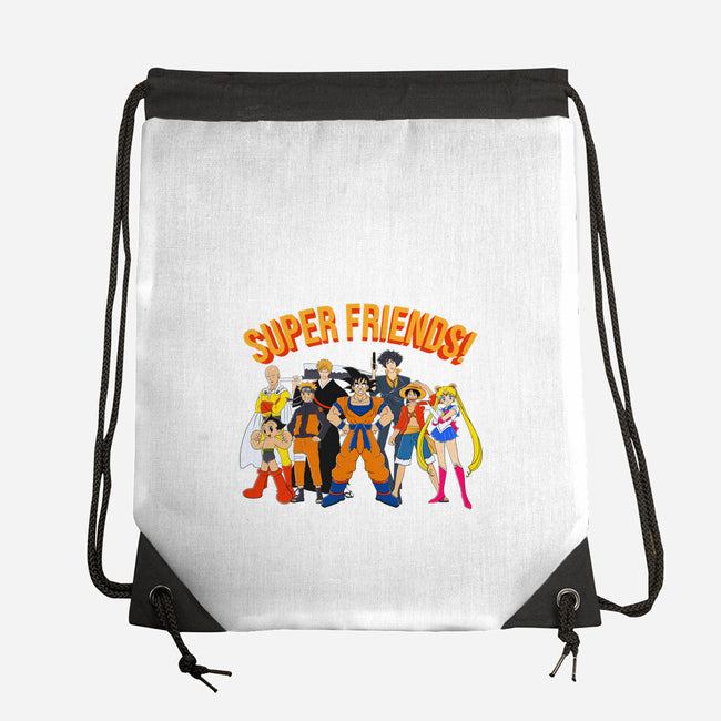 Super Anime Friends-none drawstring bag-Gomsky
