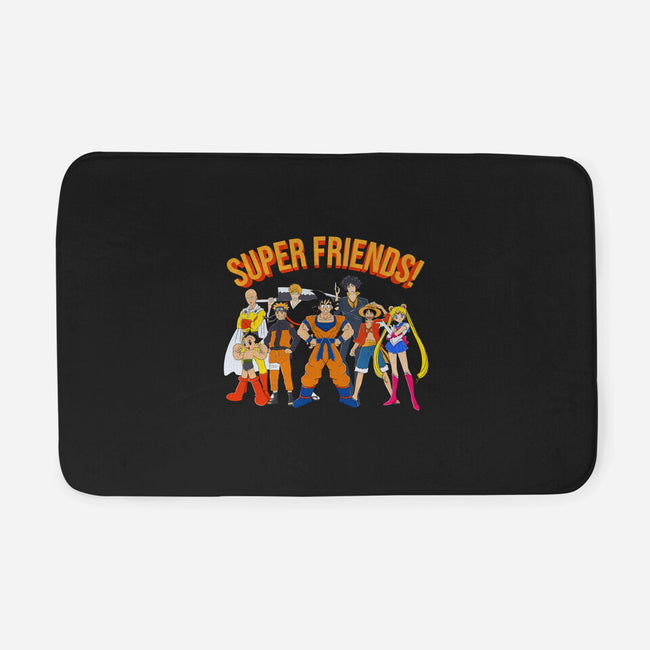 Super Anime Friends-none memory foam bath mat-Gomsky