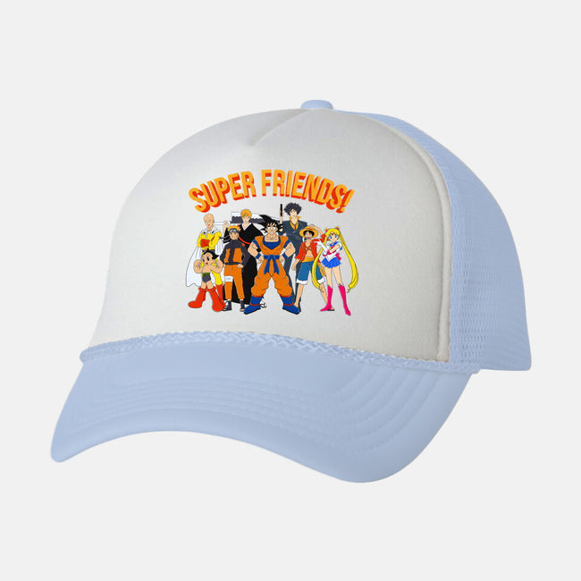 Super Anime Friends-unisex trucker hat-Gomsky