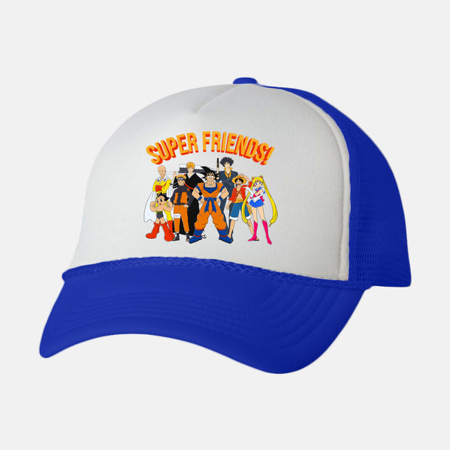 Super Anime Friends-unisex trucker hat-Gomsky