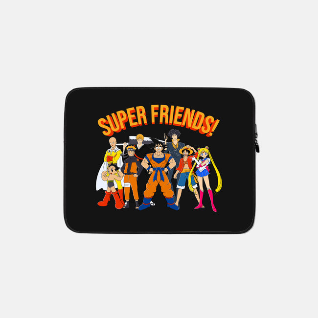 Super Anime Friends-none zippered laptop sleeve-Gomsky