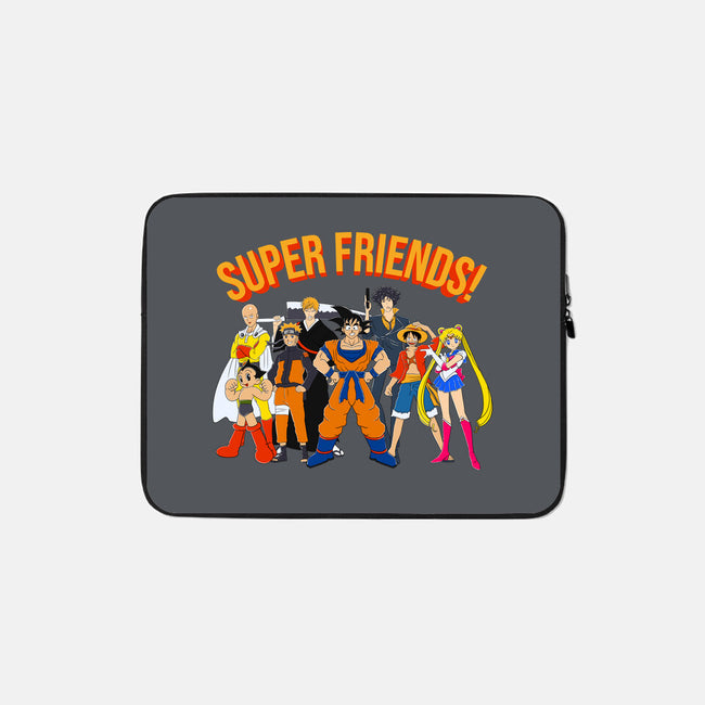 Super Anime Friends-none zippered laptop sleeve-Gomsky