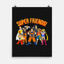 Super Anime Friends-none matte poster-Gomsky