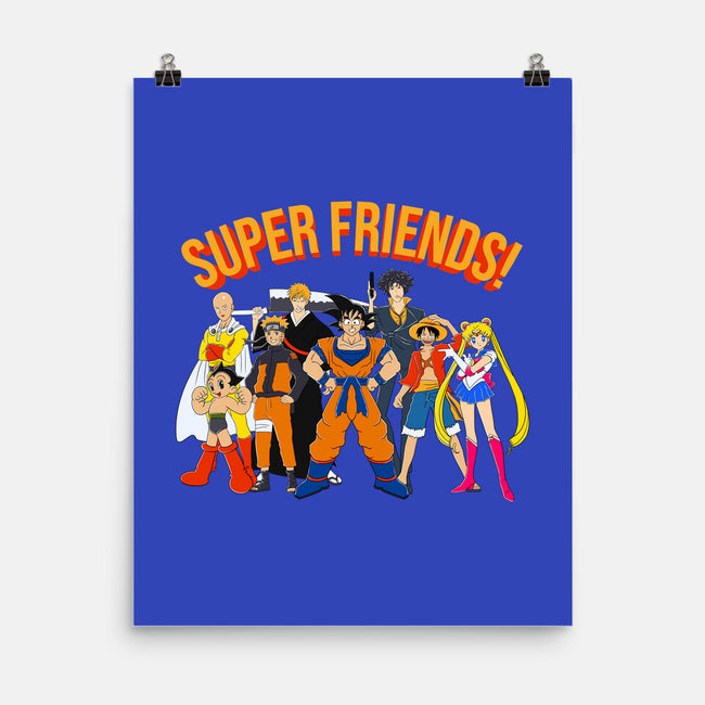 Super Anime Friends-none matte poster-Gomsky