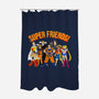 Super Anime Friends-none polyester shower curtain-Gomsky