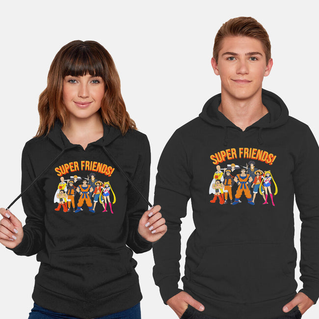 Super Anime Friends-unisex pullover sweatshirt-Gomsky