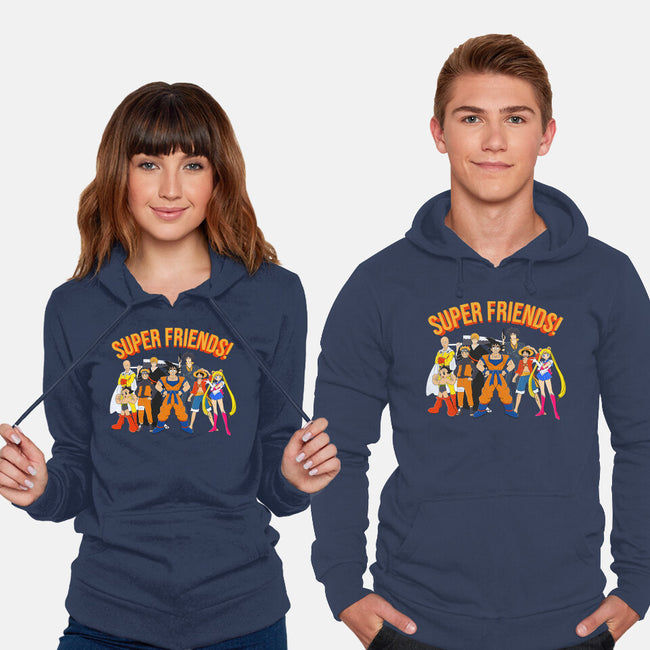 Super Anime Friends-unisex pullover sweatshirt-Gomsky