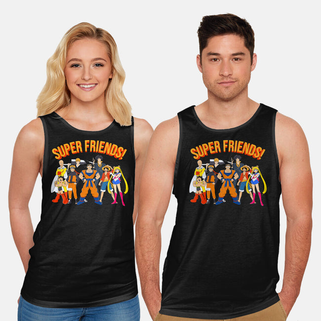 Super Anime Friends-unisex basic tank-Gomsky