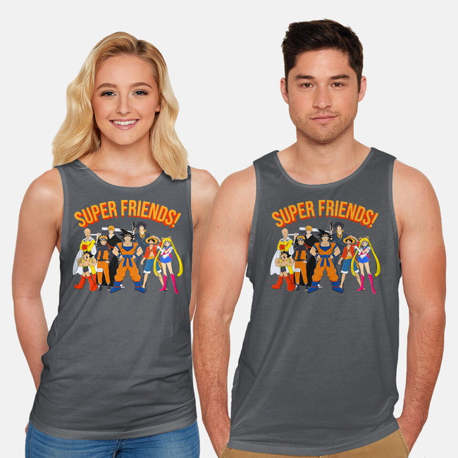 Super Anime Friends-unisex basic tank-Gomsky