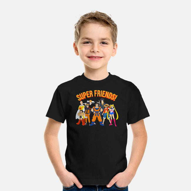 Super Anime Friends-youth basic tee-Gomsky