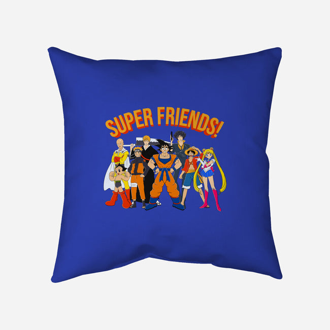 Super Anime Friends-none removable cover w insert throw pillow-Gomsky