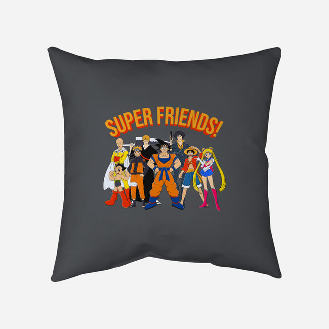 Super Anime Friends-none removable cover throw pillow-Gomsky