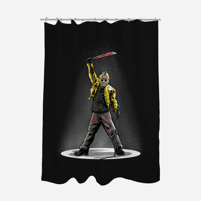 The Slash Must Go On-none polyester shower curtain-zascanauta