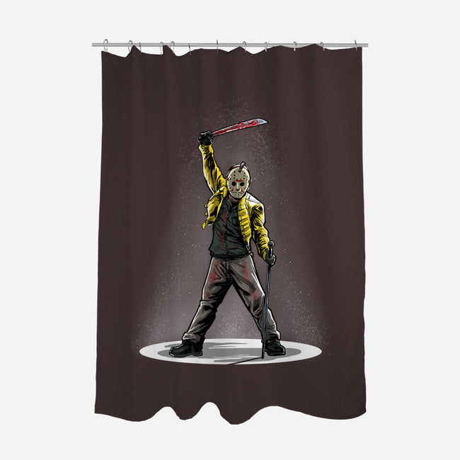 The Slash Must Go On-none polyester shower curtain-zascanauta