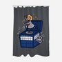 Police Music Box-none polyester shower curtain-Boggs Nicolas