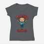 Music Uplifts-womens v-neck tee-Boggs Nicolas