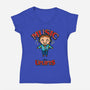 Music Uplifts-womens v-neck tee-Boggs Nicolas