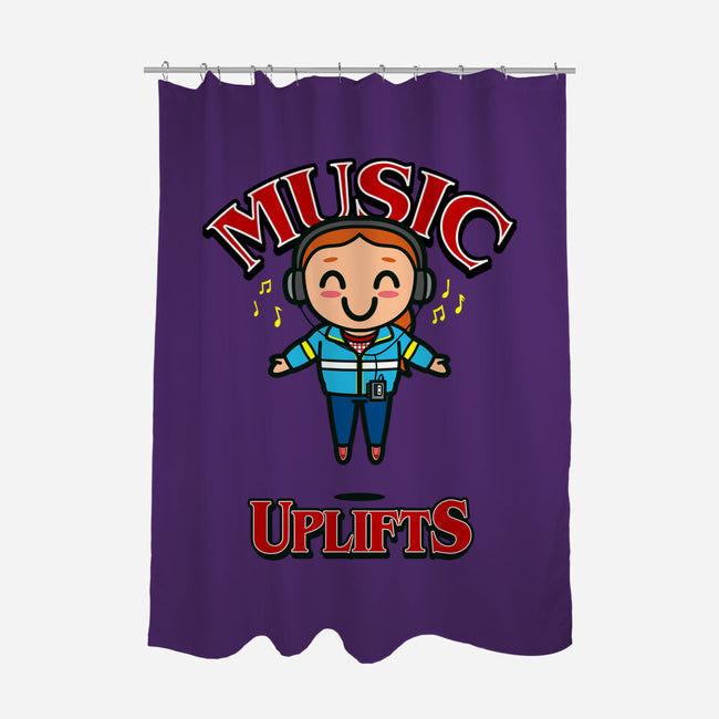 Music Uplifts-none polyester shower curtain-Boggs Nicolas