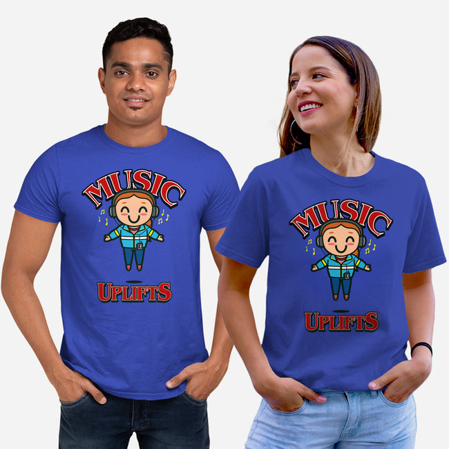 Music Uplifts-unisex basic tee-Boggs Nicolas