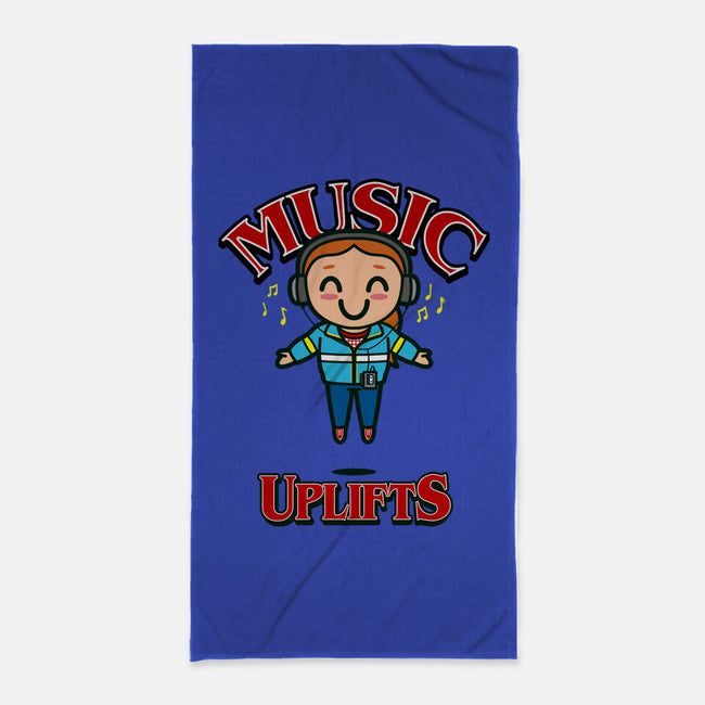 Music Uplifts-none beach towel-Boggs Nicolas