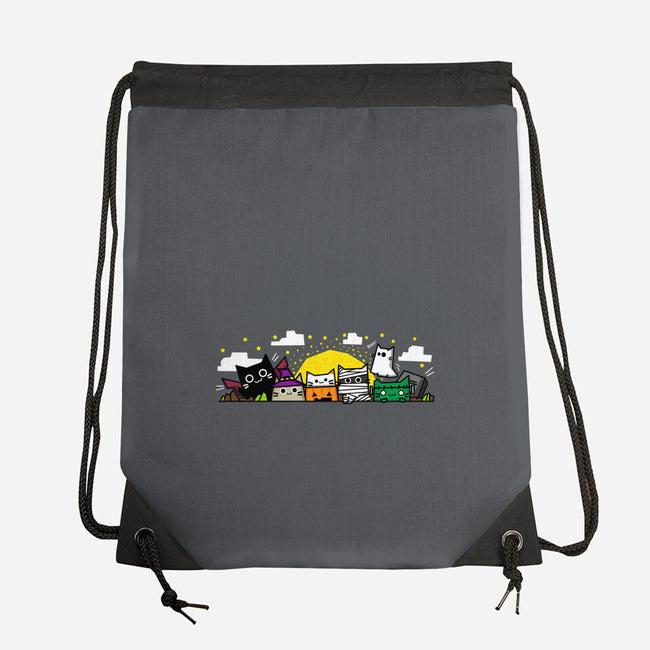 The Spooky Dudes-none drawstring bag-bloomgrace28