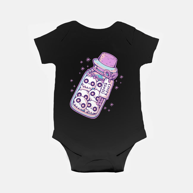 Creepy Skulls-baby basic onesie-xMorfina