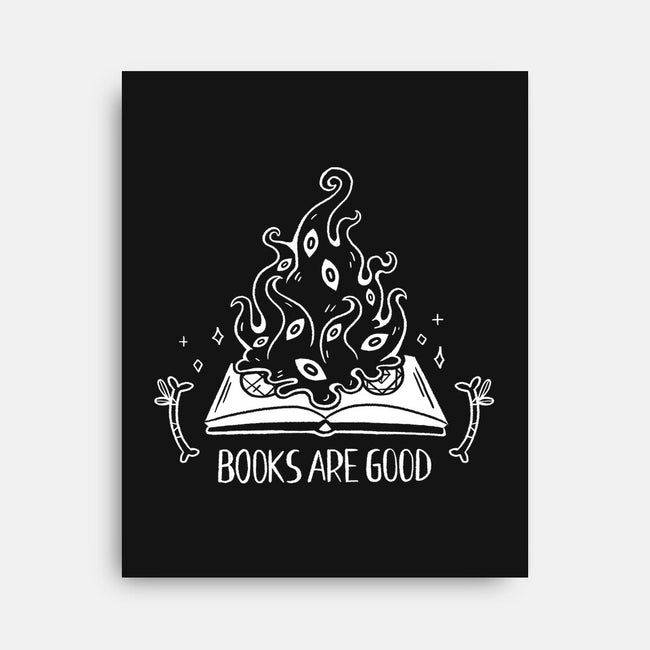 Books Are Good-none stretched canvas-xMorfina