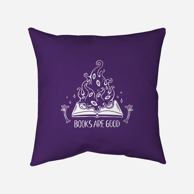 Books Are Good-none removable cover w insert throw pillow-xMorfina