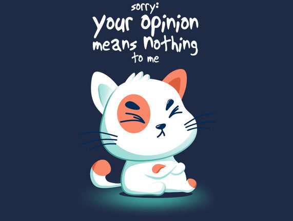 Your Opinion Means Nothing