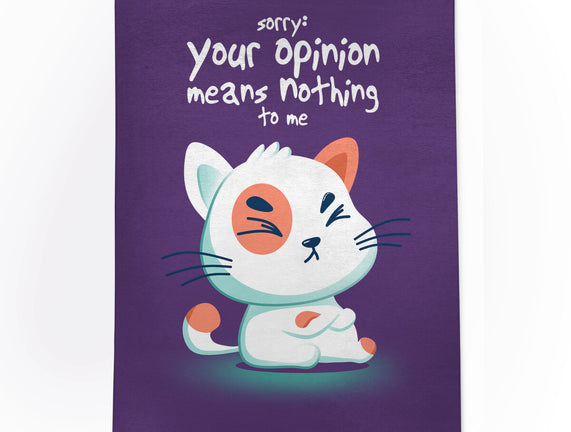 Your Opinion Means Nothing