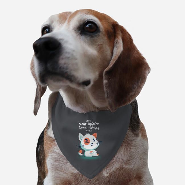 Your Opinion Means Nothing-dog adjustable pet collar-erion_designs