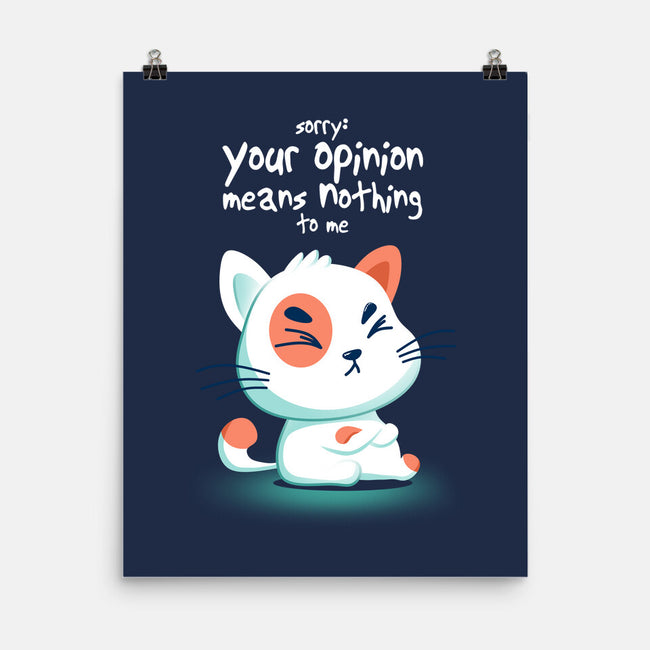 Your Opinion Means Nothing-none matte poster-erion_designs