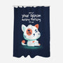 Your Opinion Means Nothing-none polyester shower curtain-erion_designs