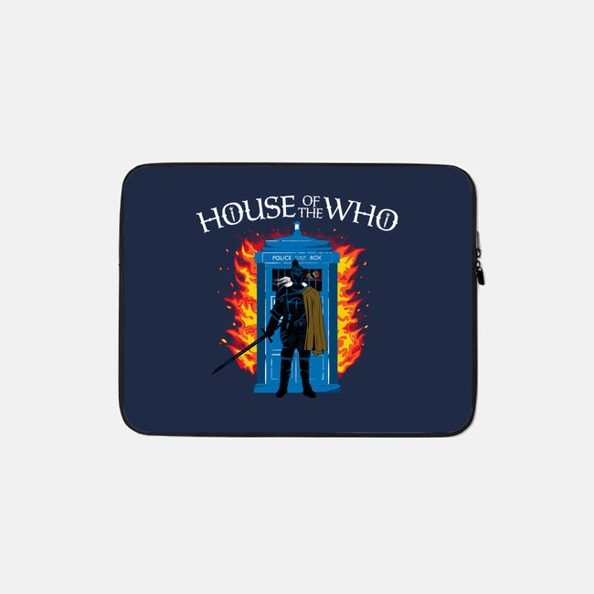 House Of The Who-none zippered laptop sleeve-rocketman_art