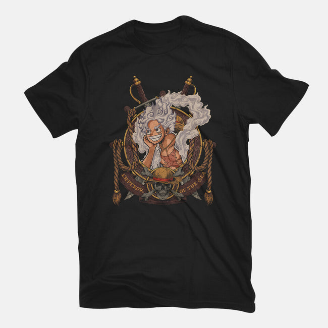 Emperor Sun God-womens fitted tee-Badbone Collections