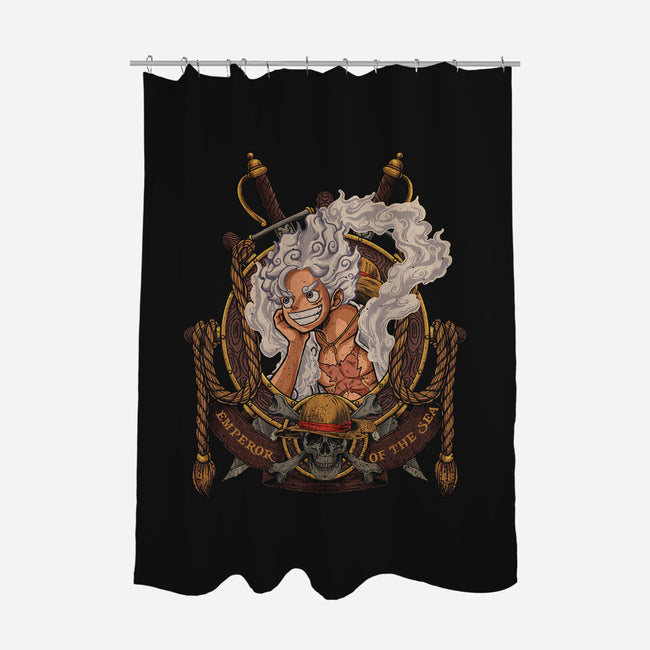 Emperor Sun God-none polyester shower curtain-Badbone Collections