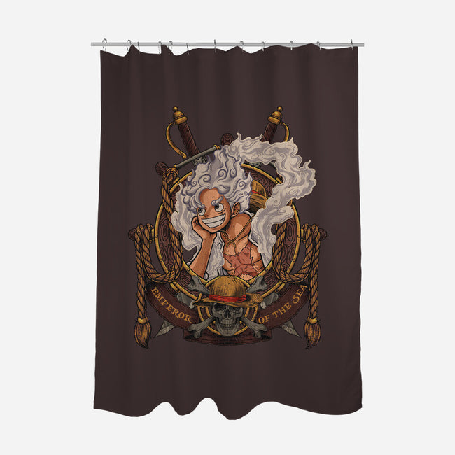 Emperor Sun God-none polyester shower curtain-Badbone Collections
