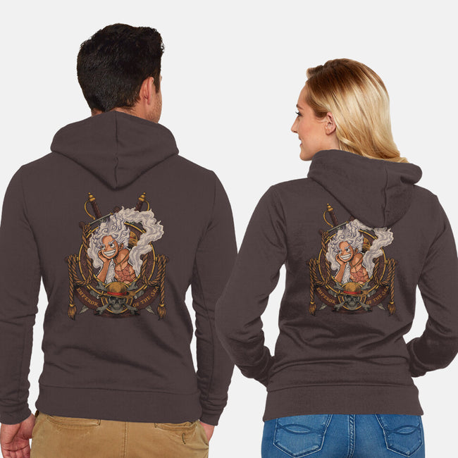 Emperor Sun God-unisex zip-up sweatshirt-Badbone Collections