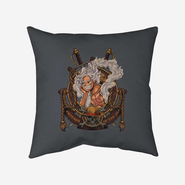 Emperor Sun God-none removable cover throw pillow-Badbone Collections